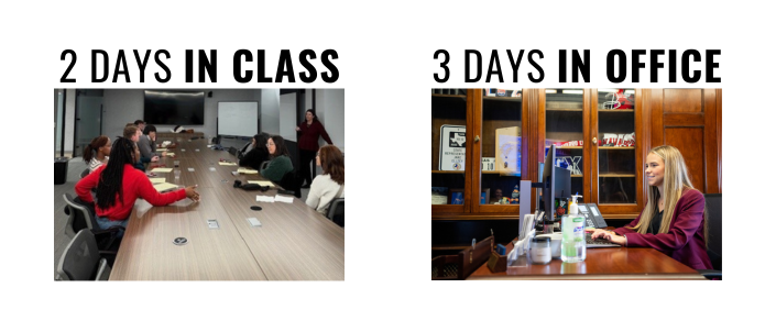 2 days in class 3 days in office image