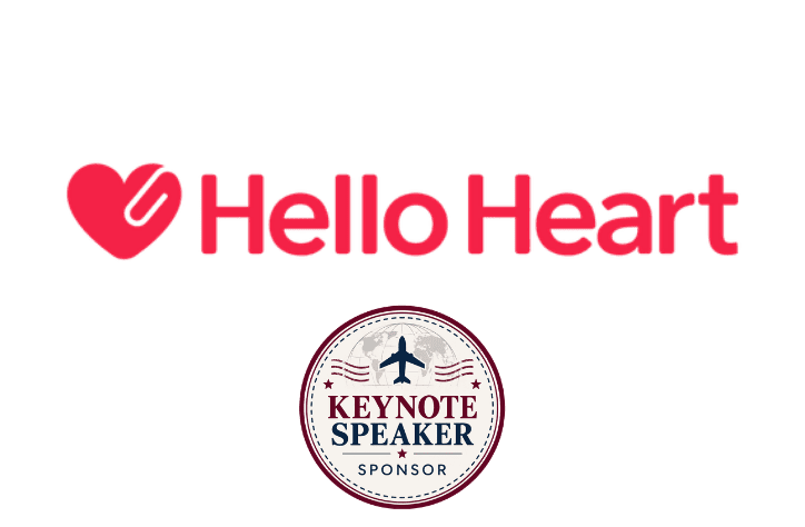 Hello Heart logo, Keynote Speaker Sponsor.