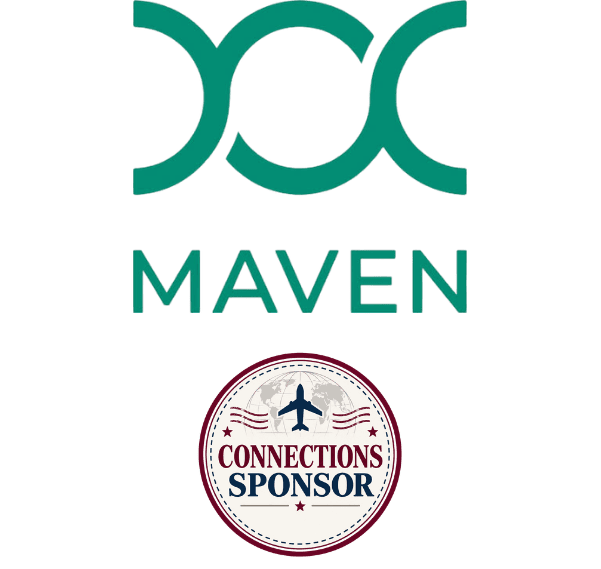 Maven logo, Connections Sponsor.